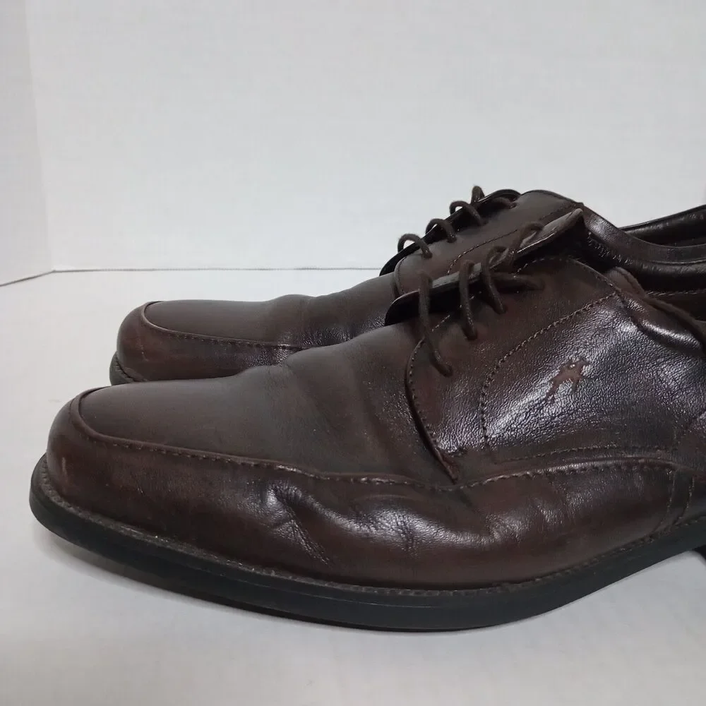 Fluchos Brown Leather Lace Up Oxford Casual Walking Comfort Shoes 44 Mens Spain